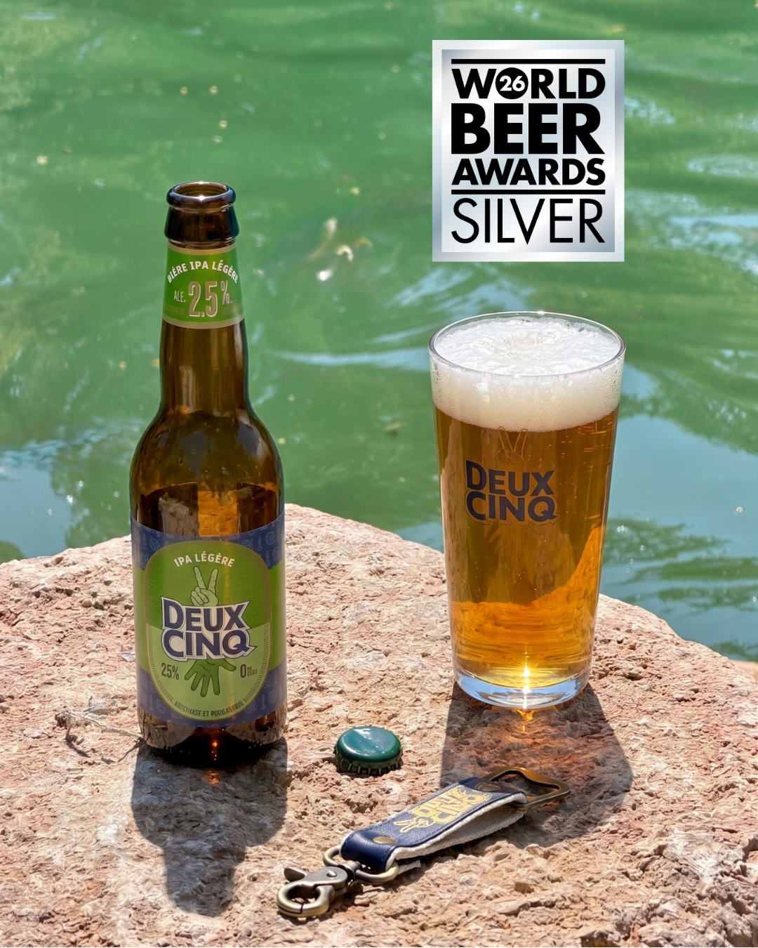 IPA Biere Legere Verre Lac Medaille Argent