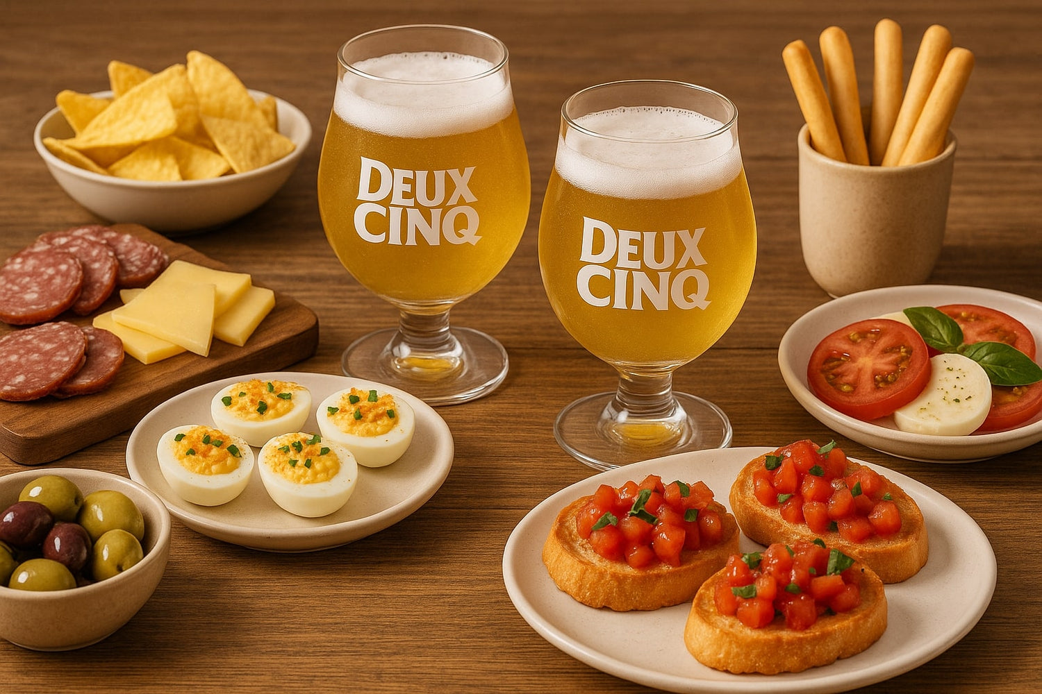 Apéro Léger, Plaisir Complet : Que Manger avec la Deux Cinq ?
